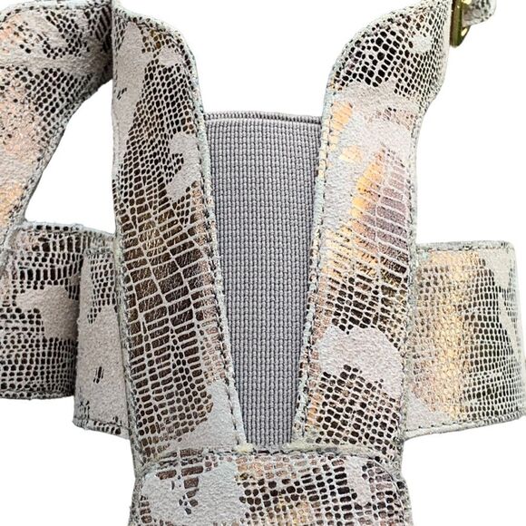 Walking Cradles Elites Cork Wedge Comfort Sandals Heels Metallic Women’s size 9 - Picture 9 of 15